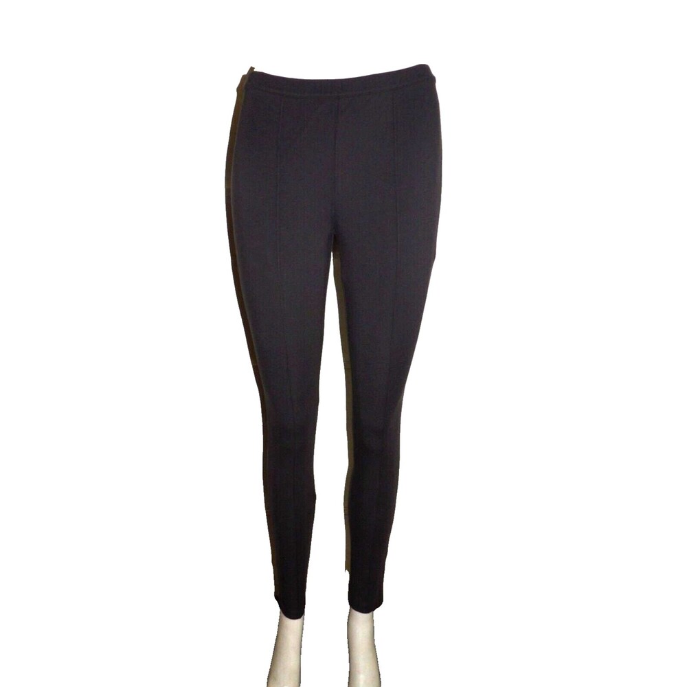 Simply Vera VERA WANG Dark Gray Leggings Sz Small 9.5" rise Stretch Grey
